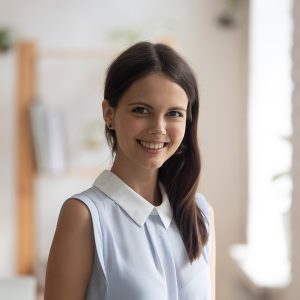 Headshot,Profile,Picture,Of,Confident,Young,Woman,Bank,Specialist,Or